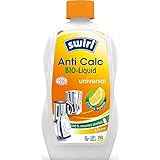 Swirl Anti Calc Bio-Liquid Universal (375ml) mit Citrus Power | Flüssigentkalker reinigt Kaffeemaschinen, Kaffeevollautomaten, Padmaschinen, Wasserkocher, Bügeleisen, Waschmaschinen und Spülmaschinen