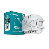 SONOFF DualR3 Wlan Rollladensteuerung Relais Modul,2Wege 2Gang Smart Schalter Garagentor, mit Messfunktion, 3 Arbeitsmodi, Fernbedienung Licht, Fensterläden, Alexa/Google Home/Siri Supported