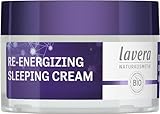 lavera Re-Energizing Sleeping Cream - natürliche Zellerneuerung - Revitalisiert Hautbild - feuchtigkeitsspendend - vegan - Naturkosmetik - 50 ml