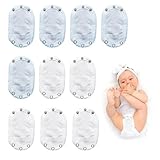 Pluvyze 10 Stück Body Verlängerung Baby Bodyverlängerung Verlängerung Body Baby Body Verlängerungen(Weiß/Blau)