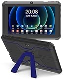 Haehne Tablet 7 Zoll, Android Tablet, mit Halterung, Kompatibel mit 256GB TF-Karte, Blau, Q88A