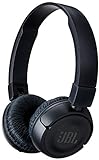 JBL T450BT Kabellose On-Ear-Kopfhörer mit integrierter Fernbedienung und Mikrofon (schwarz)