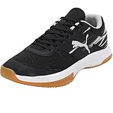 PUMA Unisex Varion Ii Indoor Court Shoe, Black Cool Light Gray Yellow Blaze Gum, 39 EU