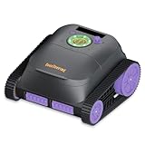 CoasTeering Nebula Poolroboter Boden und Wand, 180 Minuten Batterielaufzeit, Kabelloser Poolsauger mit Wandklettern, Intelligenten Navigation, 4 Modi, Poolreiniger für Eingelassene Pools bis zu 180㎡