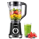 VINATO Standmixer, Professional 2-1 Mixer Smoothie Maker, 1,8L Glasbehälter Hochleistungsmixer, Mixer mit 3 Stufen und Pulse-Funktion