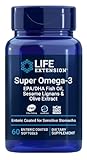 Life Extension - Super Omega-3 EPA/DHA mit Sesam Lignanen & Olivenextrakt | Hochwirksame Unterstützung für Herz und Gelenke - 60 magensaftresistente Softgels