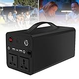 XSDAJSD Tragbares Kraftwerk, Camping-Netzteil, 300 W, 90000 mAh Wechselstrom für Camping, Outdoor-Abenteuer, Reisen, Notstromversorgung mit AC/DC/USB/Typ-C-Steckdose, Schwarz