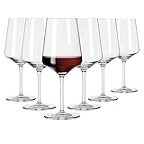 RITZENHOFF 6301001 Rotweinglas 500 ml - Serie Lichtweiss - 6 Stück im Geschenk-Set - stilvoll-modern - Made in Germany