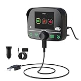 Bluetooth Radio, DAB/DAB+ fm Transmitter Auto für dab Adapter mit 2.4 Zoll Colorful Screen dab Plus Radio Auto mit Bluetooth-Freisprechtelefon AUX-IN Micro-SD Card Playback Touch Key Control