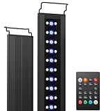 NICREW C10 24/7 LED Aquarium Beleuchtung für Pflanzen, 120-150 cm, 31W, Vollspektrum Aquarium Lampe mit Timer, Helligkeit einstellbar