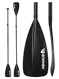 Abahub SUP Paddel / 2 in 1 Sup Kajak Paddel Aluminium Einstellbares Stand Up Paddle für Paddleboard, Aluminiumlegierung PU-beschichtete Schaft 172-213cm Kunststoff Nylon Klinge (4 Piece-Black)