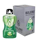 Bolero ALOE VERA 24x3g | Saftpulver ohne Zucker, gesüßt mit Stevia + Vitamin C | geeignet für Kinder, Sportler und Diabetiker | glutenfrei und veganfreundlich | der Geschmack gemischter Beeren