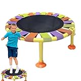 Mini-Trampolin – faltbares Sprungbett, leise Mini-Übung, faltbares Fitness-Trampolin, maximale Belastung 75 kg, Indoor-Workout, tragbares Fitnessgerät, Metallrahmen, PP-Mesh-Tuch, kompakte Größe 45 x