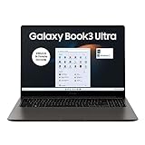 Samsung Galaxy Book3 Ultra Laptop, 16' 3K 120Hz Display, Intel Core i9-13900H, 32GB RAM, 1TB GB SSD, NVIDIA RTX 4070, Windows 11, QWERTZ Tastatur, Graphite, Inklusive 36 Monate Herstellergarantie