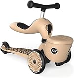 Scoot & Ride Highwaykick 1 Lifestyle 2in1 Kickboard/Scooter und Rutscher, Farbe: Leopard, für Kinder von 1 bis 5 Jahren, 96607, 40 cm