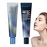 zjhukfmc Feuchtigkeitsspendende Gesichtscreme | 2er Set Tages- und Nachtcreme,Straffende Aufhellende Lotion Für Trockene Empfindliche Haut Makeup-Vorbereitung Frauen Männer Nachtpflege