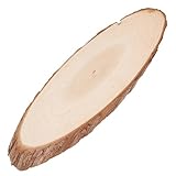 GALPADA Türschild Aus Holzspänen Groß Rustikal Blanke Bretter Rinde Ausgeschnitten Tisch Weihnachtsdekoration Unbemalt Tafelaufsatz Baumscheibe Heimdeko Wohnzimmer