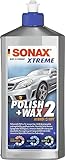 SONAX XTREME Polish+Wax 2 (500 ml) schonende Politur für neuwertige, leicht beanspruchte & regelmäßig gepflegte Lacke, Art-Nr. 02072000