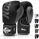 MADGON Premium Boxhandschuhe, Kickboxhandschuhe für Kampfsport, MMA, Sparring, Muay Thai, Boxen für Männer und Frauen