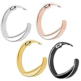 4Pcs Anti Schnarch Ring Schnarchring für Den Finger Herren Antischnarchringe Antischnarchring Anti Schnarchring für Den Finger Frauen Verstellbarer Anti Schnarch Ring mit Akupressur Druckpunkt（L）