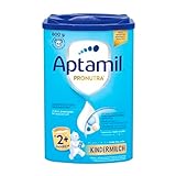 Aptamil Kindermilch 2+ 800g | 43 Portionen à 130ml | für Kleinkinder im Wachstum | mit Vitaminen A, C und D sowie ALA (Omega-3), Calcium, Eisen und Jod | ohne Palmöl | schmeckt warm & kalt