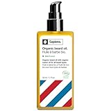 Sapiens Barbershop Bartöl Herren - BIO Bartpflege Öl Cosmos Organic Zertifiziert mit Rizinusöl - Bartöl Wachstum Spendet Feuchtigkeit Bart Conditioner - Beard Oil for men - 50 ml (50 ml)