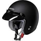 Nexo Jethelm Motorradhelm Helm Motorrad Mopedhelm Basic II, herausnehmbare Polster, Gewicht: 950 g, Ratschenverschluss, ECE 22/05, abnehmbarer Schirm, verschiedene Farben XS – XXL / 2XL