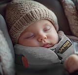 SANDINI SleepFix Baby – Baby Schlafkissen/Nackenkissen mit Stützfunktion – Kindersitz-Zubehör für Auto/Fahrrad/Reise – Kopfstütze/Sitzverkleinerung/Verhindert das Abkippen des Kopfes im Schlaf