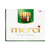 merci Finest Selection Mandel Knusper Vielfalt – 1 x 250g – Gefüllte und nicht gefüllte Schokoladen-Spezialitäten