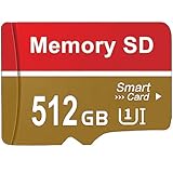 alptte SD Karte 512GB Mini Memory Card High Speed Speicherkarte Wasserdicht SD Card Große Kapazität TF Karte for Cellphone, Camera, Tachograph, Tablet (512gb)