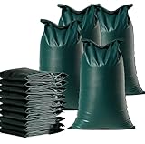 10x Sandsack 50x60 cm zum Wasserschutz bei Hochwasser - Hochwasserschutz mit Schnürband - Sack & Gewebesack ungefüllt