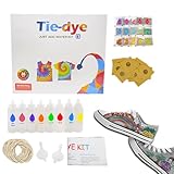 Qyljeiwred Spray Tie Dye Kit - Tie Dye Spray Kit, Crafting Paint Fabric Art Set for Expert Clothing Outdoor School Family Home Scarves Socks Hats Beginner