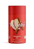 Yasashi Bio Tee | Bio Früchtetee Wildapfel. Zimt und Zimtöl | Süß und würzig | 100% natürliche Zutaten | 100% Bio Qualität | 100% recyclefähige Verpackung | 16 Pyramidenbeutel x 2,5g
