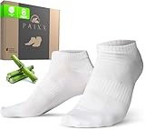 PAIXX Premium Bambus Sneaker Socken 8 Paar, 43-46 & 39-42, Herren & Damen - Atmungsaktive, Antibakterielle Knöchelsocken gegen Schweißfüße - Fusselfreie Anti Geruch Bambussocken