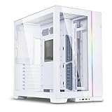 Lian Li ATX O11 Dynamic EVO Midi-Tower Weiß - PC-Gehäuse mit 2-Kammer-Design, E-ATX, ATX, Micro-ATX, Mini-ITX Mainboards, Tempered Glass, USB-C, max. zehn 120-mm-Lüfter