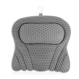 TNOMSNO Badewannenkissen, Bathtub Pillow mit 4D-Air-Mesh-Technologie und 6 Saugnäpfen Badekissen für Badewanne Badekissen für Badewanne Kopfstütze Wannenkissen für Home Spa Badewannen Stützt Kopf
