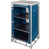 AKTIVE 52853 52853-Klappmöbel für Küche, Camping, Garten, Faltschrank, Aluminium, Leichter Tragschrank, 60 x 49 x 106 cm, Marineblau, 60X49X106CM