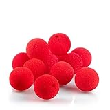 com-four® 12x Clownsnasen aus Schaumstoff - Ø 5cm - falsche Nasen, Schwammnase in Rot für Kostüme, für Fasching, Karneval oder andere Mottopartys (12 Stück)