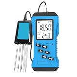 Multifunktionaler Bodentester, 7-In-1-Schnellbodentester, HochpräZises BodenfruchtbarkeitsmessgeräT, Phosphor, Kalium, Ph-Wert, Feuchtigkeit Und LeitfäHigkeit, 5-Sekunden-Messung