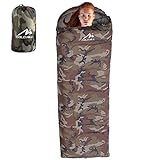 yidin Schlafsack für Camping, 4-Jahreszeiten-Schlafsack mit Kompressionssack, Winterschlafsäcke für Erwachsene und Jugendliche, warmer Camping-Reiseschlafsack