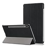 Kepuch Custer Hülle für Samsung Galaxy Tab S8 5G 11' SM-X700 SM-X706,S7 SM-T870 SM-T875,Smart PU-Leder Hüllen Schutzhülle Tasche Case Cover - Schwarz