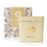 Airkeep Duftkerze Cinnamon Vanilla, 220g Kerze mit langer Brenndauer bis zu 46 Stunden, Geschenke Kerze für Frauen Männer