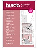 Burda Style Seidenpapier | Schneider Papier | Halbtransparent zum Abpausen | 5 Blatt 110 x 150 cm - Rosa, Einheitsgröße