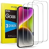 SPARIN 3 Stück Panzer Schutz Glas für iPhone 14 und iPhone 13/13 Pro (6.1 Zoll), HD Schutzfolie,9H-Härte Gehärtetes Glas