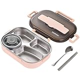 Pvczool Bento-Boxen für Studenten, Thermoisolierung, Bento-Lunchbox-Geschirr-Set, Lunchbehälter für Kinder, 2 Stück