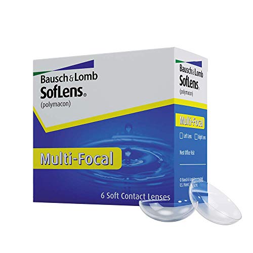 Bausch + Lomb SofLens Multifocal Monatslinsen, Gleitsicht-Kontaktlinsen, weich, 6 Stück / BC 8.8 mm / DIA 14.5 / -3,75 Dioptrien