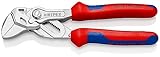 KNIPEX Zangenschlüssel mit aufgerauten Backen mit Mehrkomponenten-Hüllen verchromt 150 mm 86 05 150 S02