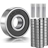 JClorix 608RS Kugellager Set, 30 Stück Gummidichtung Lager ABEC-9, 8x22x7 mm Wasserdicht für Skateboard, Inliner, E-Scooter, Hochgeschwindigkeits-Lager mit Reibungsreduktion (608RS)