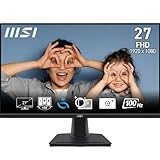 MSI PRO MP275 27 Zoll Full HD Office Monitor - 1920 x 1080 IPS-Panel, 100 Hz, augenschonender Bildschirm, integrierte Lautsprecher, neigbar - HDMI 1.4b, D-Sub (VGA)