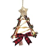 LAEMILIA Weihnachtsgirlande mit Tannenzapfen Beeren Künstlicher Kranz Hängende Ornamente Tür Kamin Weihnachtsbaum Dekoration (02)